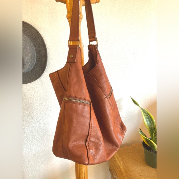 American Leather Co Medium Brown Handbag (Authentic Genuine Leather) - Picture 9 of 10